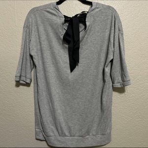 Gray long sleeve tunic